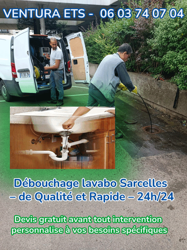 Débouchage lavabo Sarcelles - de Qualité et Rapide - 24h/24