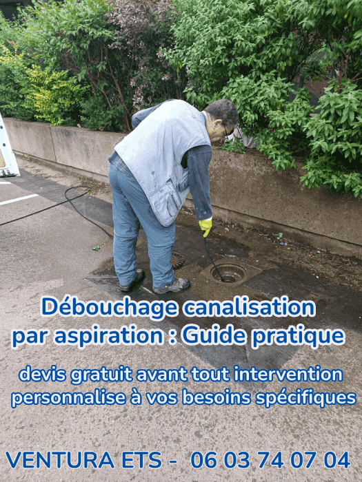 débouchage canalisation par aspiration