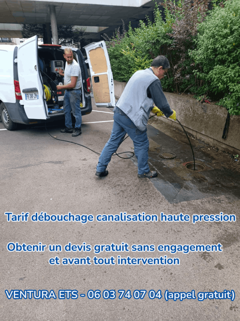 Tarif débouchage canalisation haute pression