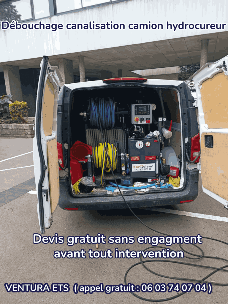 Débouchage canalisation camion hydrocureur